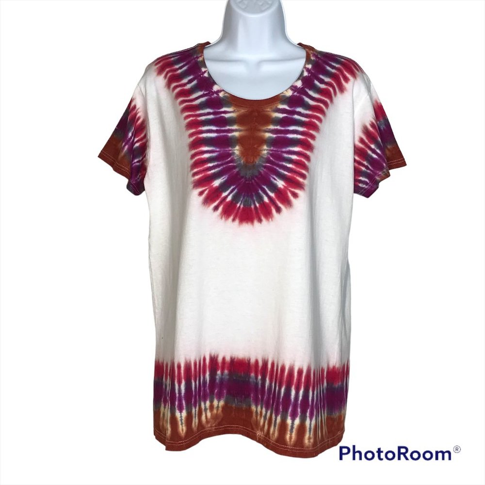 New Tie-Dye S/S Crew Neck Top | XL